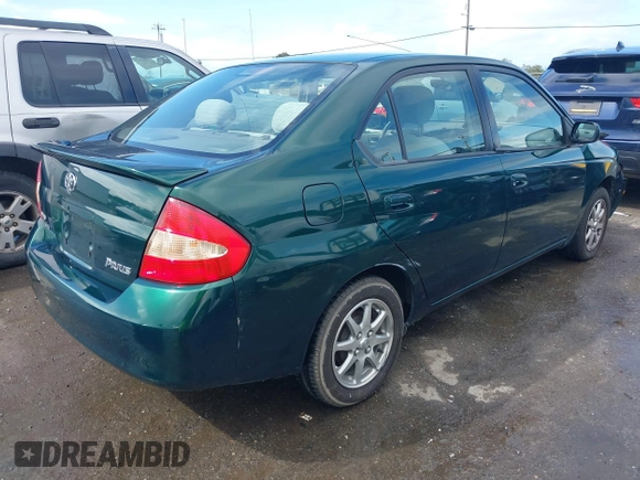 2001 Toyota Prius with VIN JT2BK12U910023022, listed as a IAAI auction lot 41807343 with 102,845 mi miles. Bid and sale history available at carsss.com. Image 4.