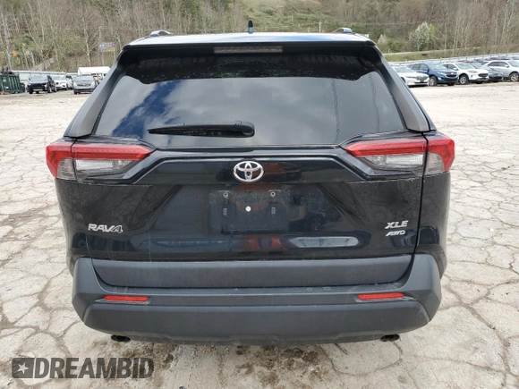 2019 Toyota RAV4 XLE with VIN JTMP1RFVXKD508099, listed as a Copart auction lot 51432015 with 90,487 mi miles and Salvage Title. Bid and sale history available at DreamBid. Image 6.
