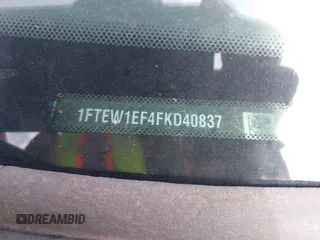 2015 Ford F-150 XLT с VIN 1FTEW1EF4FKD40837, выставлен на аукционе IAAI как лот 42680751 с пробегом 242 435 миль миль и . История ставок и продаж доступна на DreamBid. Изображение 9.