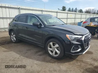 2020 Audi Q3 Premium with VIN WA1AECF35L1035909, listed as a Copart auction lot 49854725 with 78,602 mi miles and Salvage title. Bid and sale history available at DreamBid. Image 4.