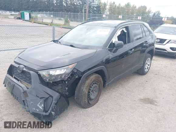 2019 Toyota RAV4 LE with VIN JTMF1RFV4KD030550, listed as a IAAI auction lot 40596628 with 92,318 mi miles and . Bid and sale history available at DreamBid. Image 17.