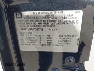 2008 GMC Envoy Denali with VIN 1GKET63M082175769, listed as a IAAI auction lot 41604135 with 136,013 mi miles. Bid and sale history available at carsss.com. Image 9.