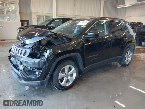 2018 Jeep Compass Latitude with VIN 3C4NJCBB6JT502308, listed as a IAAI auction lot 41561816 with 93,599 mi miles. Bid and sale history available at carsss.com. Image 22.