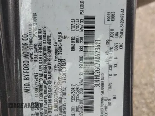 2010 Lincoln MKZ with VIN 3LNHL2GC7AR623621, listed as a Copart auction lot 50513235 with 60,127 mi miles and Salvage Title. Bid and sale history available at carsss.com. Image 12.