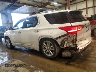 2018 Chevrolet Traverse High Country z VIN 1GNEVKKW4JJ188433, wystawiony jako Copart lot #56977335 z przebiegiem 87 038 mil mil oraz Szkoda całkowita • Salvage title. Historia ofert i sprzedaży dostępna na DreamBid. Obrazek 2.