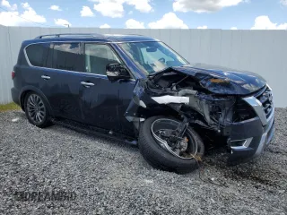 2023 Nissan Armada Platinum with VIN JN8AY2DB8P9835097, listed as a Copart auction lot 63840294 with 36,747 mi miles and Non Repairable. Bid and sale history available at carsss.com. Image 4.