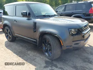 2023 Land Rover Defender with VIN SALEW6EE6P2161939, listed as a IAAI auction lot 42621426 with 33,333 mi miles and . Bid and sale history available at DreamBid. Image 1.