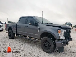 2022 Ford F-250 XL with VIN 1FT7W2BT2NEG33139, listed as a Copart auction lot 61925525 with 53,561 mi miles and Salvage title. Bid and sale history available at DreamBid. Image 4.