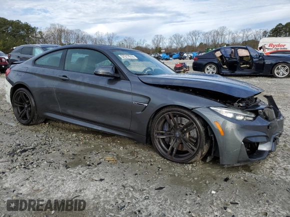 2015 BMW M4 with VIN WBS3R9C56FK330505, listed as a Copart auction lot 37317014 with 54,483 mi miles. Bid and sale history available at carsss.com. Image 4.