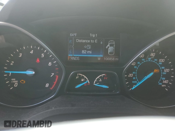 2013 Ford Escape SEL с VIN 1FMCU9H91DUD38428, выставлен на аукционе Copart как лот 57466025 с пробегом 106 858 миль миль и Списание • Salvage title. История ставок и продаж доступна на DreamBid. Изображение 9.