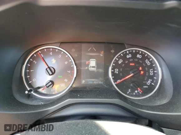 2020 Toyota RAV4 XLE Premium with VIN 2T3C1RFV4LW079612, listed as a Copart auction lot 47587375 with 40,218 mi miles and Salvage Title. Bid and sale history available at carsss.com. Image 9.