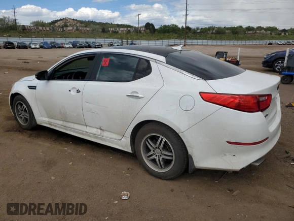 2015 Kia Optima LX with VIN 5XXGM4A77FG363571, listed as a Copart auction lot 57318565 with 113,324 mi miles and Salvage title. Bid and sale history available at DreamBid. Image 2.