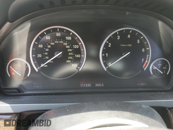 2012 BMW 7 Series 740Li with VIN WBAKB4C55CC577012, listed as a Copart auction lot 62151725 with 111,320 mi miles and Salvage title. Bid and sale history available at DreamBid. Image 9.