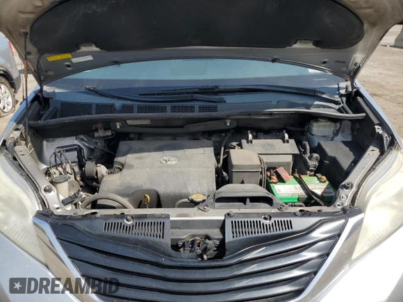 2013 Toyota Sienna LE with VIN 5TDJK3DC0DS065499, listed as a Copart auction lot 54142115 with 498,690 mi miles and Clean Title. Bid and sale history available at carsss.com. Image 12.