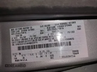 2004 Ford Econoline Passenger XL с VIN 1FBSS31S14HB03475, выставлен на аукционе IAAI как лот 40870748 с пробегом 201 423 миль миль и . История ставок и продаж доступна на DreamBid. Изображение 9.