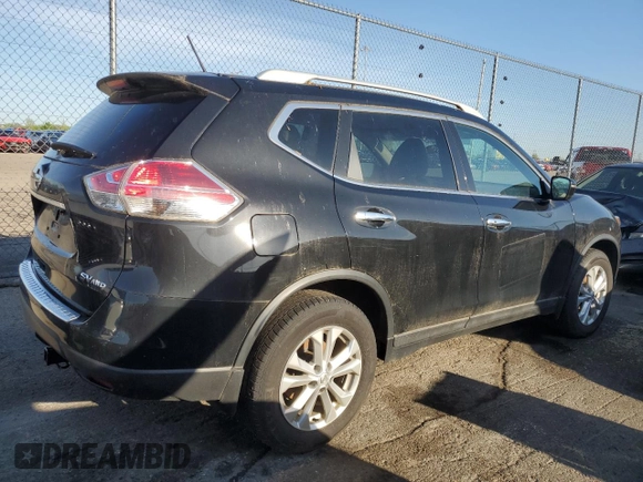 2016 Nissan Rogue SL with VIN 5N1AT2MV7GC913968, listed as a Copart auction lot 55061085 with 204,121 mi miles and Clean Title. Bid and sale history available at DreamBid. Image 3.
