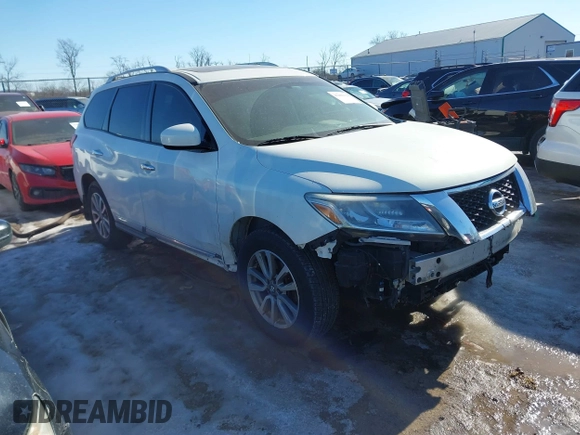 2014 Nissan Pathfinder Platinum with VIN 5N1AR2MMXEC730230, listed as a IAAI auction lot 41400120 with 190,980 mi miles and . Bid and sale history available at DreamBid. Image 1.
