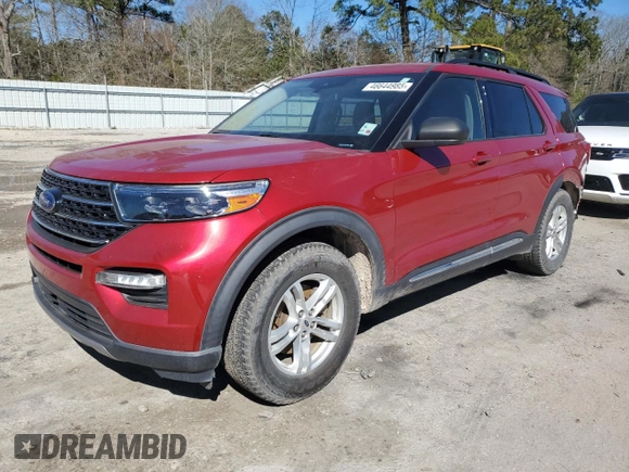 2020 Ford Explorer XLT with VIN 1FMSK7DH7LGA43348, listed as a Copart auction lot 46644985 with 102,969 mi miles and Salvage Title. Bid and sale history available at carsss.com. Image 1.