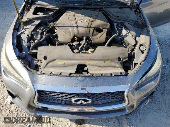 2019 Infiniti Q50 3.0t LUXE with VIN JN1EV7ARXKM555808, listed as a Copart auction lot 53488325 with 43,836 mi miles and Salvage Title. Bid and sale history available at carsss.com. Image 11.