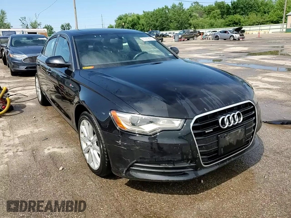 2014 Audi A6 Premium Plus with VIN WAUFGAFC9EN164626, listed as a Copart auction lot 61979655 with 125,204 mi miles and Salvage title. Bid and sale history available at DreamBid. Image 13.