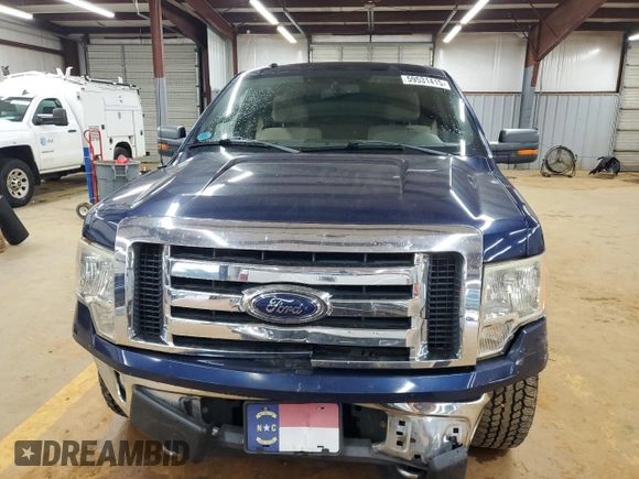 2009 Ford F-150 XL with VIN 1FTPW14V09FB11277, listed as a Copart auction lot 59531415 with 186,572 mi miles and Salvage title. Bid and sale history available at DreamBid. Image 5.