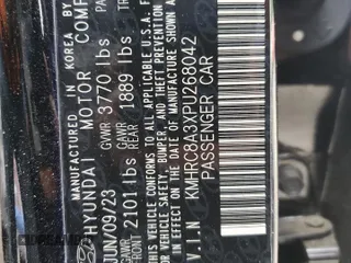 2023 Hyundai Venue SEL с VIN KMHRC8A3XPU268042, выставлен на аукционе Copart как лот 57359425 с пробегом 15 076 миль миль и Списание • Salvage title. История ставок и продаж доступна на DreamBid. Изображение 13.