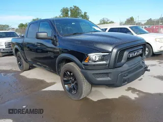 2024 Ram 1500 Warlock with VIN 1C6RR6LG4RS123589, listed as a IAAI auction lot 41246926 with 17,415 mi miles and . Bid and sale history available at DreamBid. Image 1.