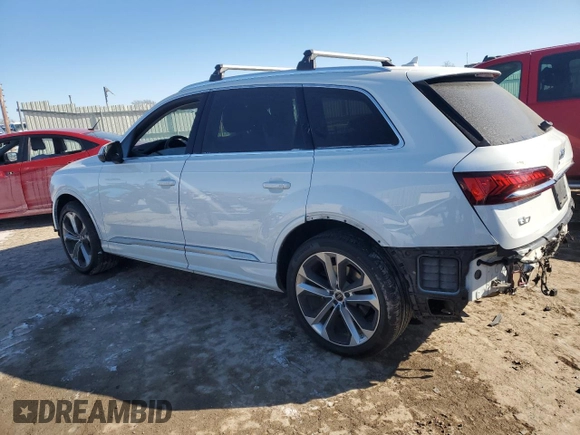 2023 Audi Q7 Premium Plus with VIN WA1LXBF75PD000615, listed as a Copart auction lot 89315475 with 0 mi miles and Salvage Title. Bid and sale history available at carsss.com. Image 2.