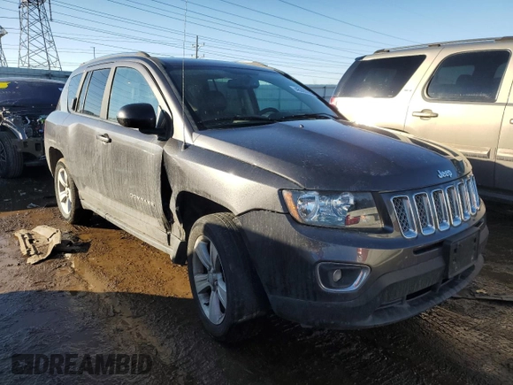 2015 Jeep Compass High Altitude Edition with VIN 1C4NJCEAXFD107712, listed as a Copart auction lot 46393085 with 108,705 mi miles and Salvage Title. Bid and sale history available at carsss.com. Image 4.