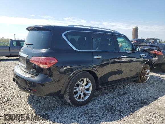 2012 Infiniti QX56 8-passenger with VIN JN8AZ2ND2C9716291, listed as a Copart auction lot 71990704 with 79,241 mi miles and Salvage Title. Bid and sale history available at carsss.com. Image 3.