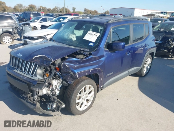 2017 Jeep Renegade Latitude with VIN ZACCJABB5HPG29029, listed as a IAAI auction lot 40946778 with 106,852 mi miles and . Bid and sale history available at DreamBid. Image 2.