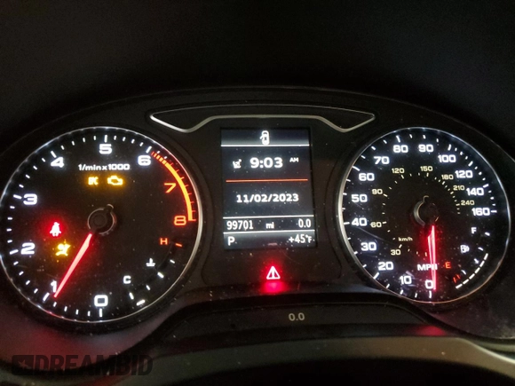 2015 Audi A3 1.8T Premium Plus with VIN WAUCCGFF1F1134427, listed as a Copart auction lot 74605833 with 99,701 mi miles. Bid and sale history available at carsss.com. Image 9.