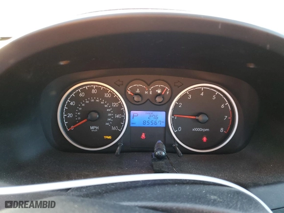 2008 Hyundai Tiburon GT with VIN KMHHN66F98U283680, listed as a Copart auction lot 42303185 with 85,567 mi miles and Salvage Title. Bid and sale history available at carsss.com. Image 9.