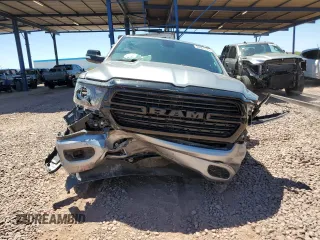 2021 Ram 1500 Lone Star with VIN 1C6RREFT2MN590066, listed as a Copart auction lot 56341115 with 9,366 mi miles and Salvage title. Bid and sale history available at DreamBid. Image 5.
