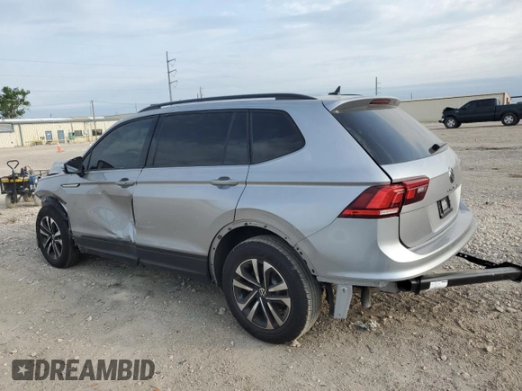 2024 Volkswagen Tiguan S with VIN 3VVRB7AX6RM207431, listed as a Copart auction lot 53294335 with 821 mi miles and Salvage title. Bid and sale history available at DreamBid. Image 2.