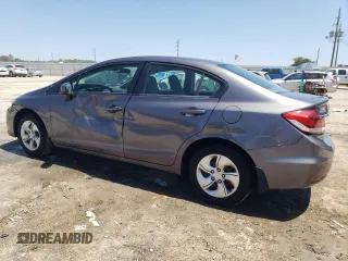2015 Honda Civic Sedan LX with VIN 19XFB2F58FE017695, listed as a Copart auction lot 53113215 with 46,725 mi miles and Salvage Title. Bid and sale history available at carsss.com. Image 2.