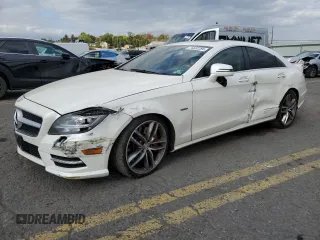 2012 Mercedes-Benz CLS-Class CLS 550 with VIN WDDLJ9BB2CA035124, listed as a Copart auction lot 74322284 with 80,823 mi miles and Salvage Title. Bid and sale history available at carsss.com. Image 1.