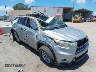 2015 Toyota Highlander Limited z VIN 5TDDKRFH6FS168745, wystawiony jako IAAI lot #42265868 z przebiegiem 156 301 mil mil oraz . Historia ofert i sprzedaży dostępna na DreamBid. Obrazek 1.