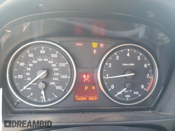 2009 BMW 3 Series 335i with VIN WBAPM73519E191296, listed as a Copart auction lot 76660204 with 145,894 mi miles and Salvage title. Bid and sale history available at DreamBid. Image 9.