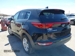 2017 Kia Sportage LX with VIN KNDPM3AC5H7139041, listed as a IAAI auction lot 41813276 with 56,154 mi miles. Bid and sale history available at carsss.com. Image 3.
