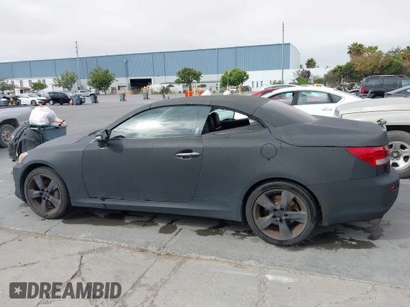 2011 Lexus IS 350 C with VIN JTHFE2C28B2505195, listed as a IAAI auction lot 42598472 with 167,989 mi miles and . Bid and sale history available at DreamBid. Image 14.