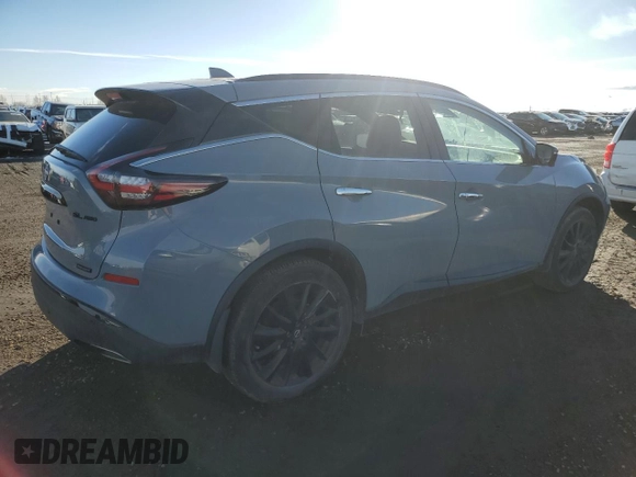 2023 Nissan Murano SL с VIN 5N1AZ2CS9PC124081, выставлен на аукционе Copart как лот 46583065 с пробегом 11 487 миль миль и На запчасти • Non repairable. История ставок и продаж доступна на DreamBid. Изображение 3.