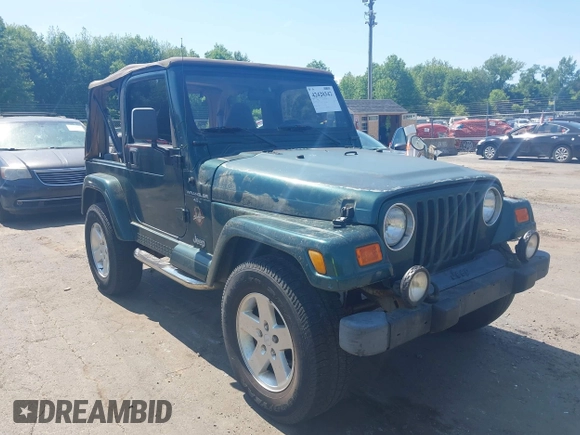 2000 Jeep Wrangler Sahara с VIN 1J4FA59S0YP748057, выставлен на аукционе IAAI как лот 42420342 с пробегом 195 963 миль миль и . История ставок и продаж доступна на DreamBid. Изображение 1.