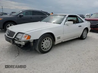 1996 Mercedes-Benz SL-Class with VIN WDBFA67F6TF130529, listed as a Copart auction lot 77240464 with 0 mi miles and Salvage Title. Bid and sale history available at carsss.com. Image 1.