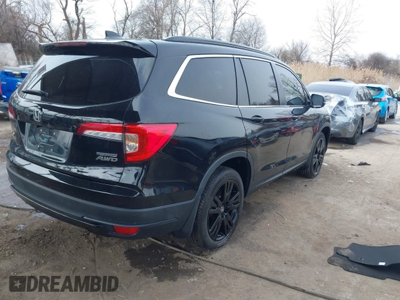2022 Honda Pilot Special Edition with VIN 5FNYF6H2XNB059737, listed as a IAAI auction lot 41608678 with 50,273 mi miles and . Bid and sale history available at DreamBid. Image 4.