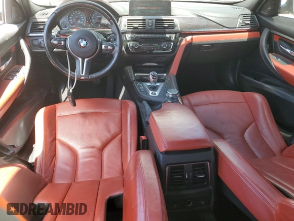 2017 BMW M3 with VIN WBS8M9C5XH5G84679, listed as a Copart auction lot 50328034 with 85,607 mi miles. Bid and sale history available at carsss.com. Image 8.