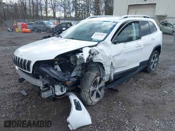 2020 Jeep Cherokee Limited with VIN 1C4PJMDN6LD537882, listed as a IAAI auction lot 41867807 with 45,556 mi miles. Bid and sale history available at carsss.com. Image 2.