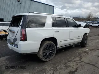 2015 GMC Yukon Denali with VIN 1GKS2CKJ3FR728320, listed as a Copart auction lot 46439535 with 0 mi miles and Salvage Title. Bid and sale history available at carsss.com. Image 3.
