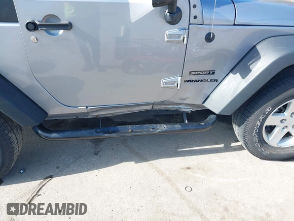 2015 Jeep Wrangler Sport with VIN 1C4GJWAG0FL503254, listed as a IAAI auction lot 41931666 with 115,394 mi miles. Bid and sale history available at carsss.com. Image 6.
