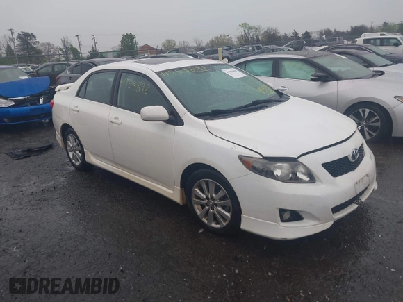 2010 Toyota Corolla with VIN 2T1BU4EEXAC413978, listed as a IAAI auction lot 41953898 with 121,676 mi miles. Bid and sale history available at carsss.com. Image 1.